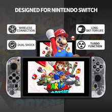 Load image into Gallery viewer, SINGLAND Wireless Controller for Nintendo Switch Left and Right Switch Controller,Switch Controllers Gamepad with Adjustable Turbo Dual Shock Gyro Axi(Transparent)